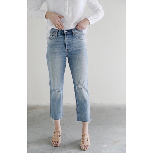 Levis Wedgie high rise straight leg jeans In Two minds Size 31